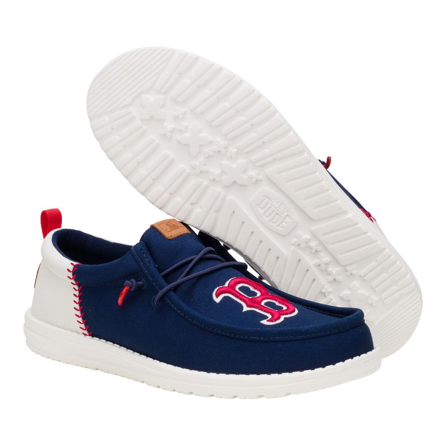 MLB Red Sox Wally Funk – Red Sox Navy/White - Image 4