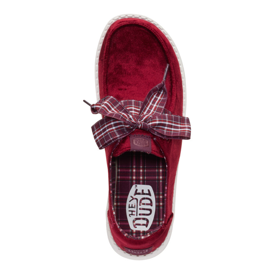 Wendy Holiday Bow – Burgundy - Image 6